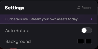 Miris Player settings panel